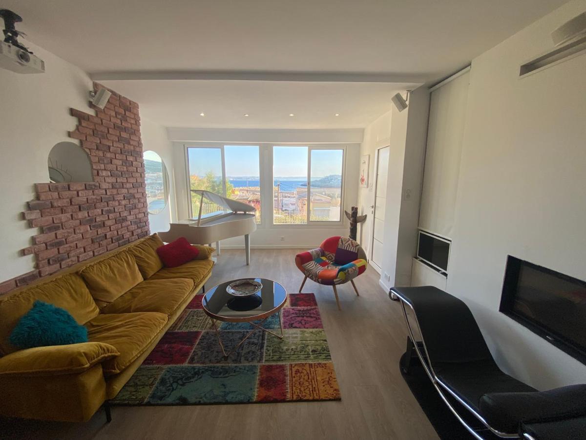 Au Coeur Du Parc National Du Massif Des Calanques, La Flibuste Des Goudes, Maison 2 Chambres, Climatisee, Jardins, Solarium, Proche Plage, Large Vue Mer Марсель Екстер'єр фото