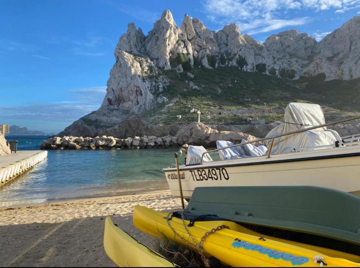 Au Coeur Du Parc National Du Massif Des Calanques, La Flibuste Des Goudes, Maison 2 Chambres, Climatisee, Jardins, Solarium, Proche Plage, Large Vue Mer Марсель Екстер'єр фото