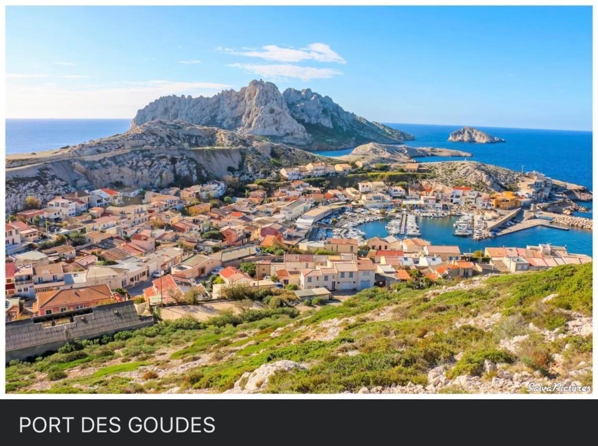 Au Coeur Du Parc National Du Massif Des Calanques, La Flibuste Des Goudes, Maison 2 Chambres, Climatisee, Jardins, Solarium, Proche Plage, Large Vue Mer Марсель Екстер'єр фото