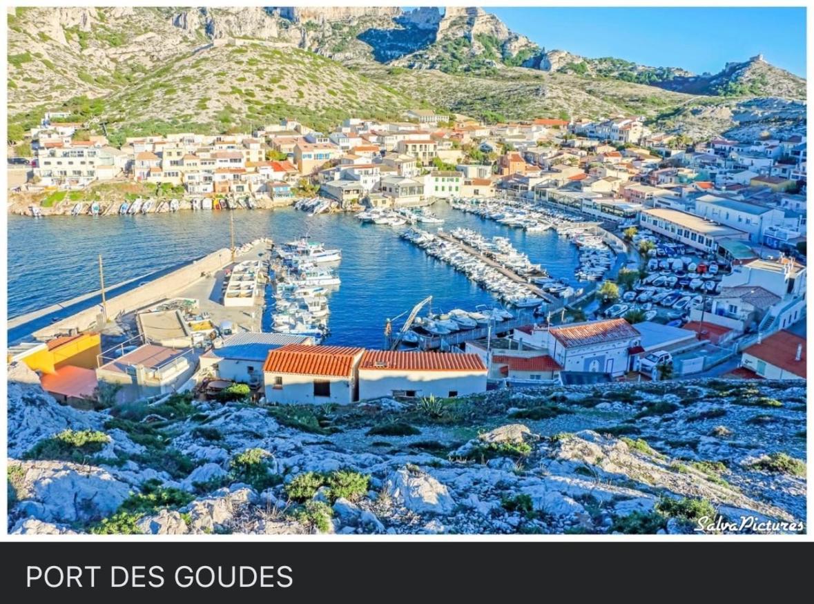 Au Coeur Du Parc National Du Massif Des Calanques, La Flibuste Des Goudes, Maison 2 Chambres, Climatisee, Jardins, Solarium, Proche Plage, Large Vue Mer Марсель Екстер'єр фото